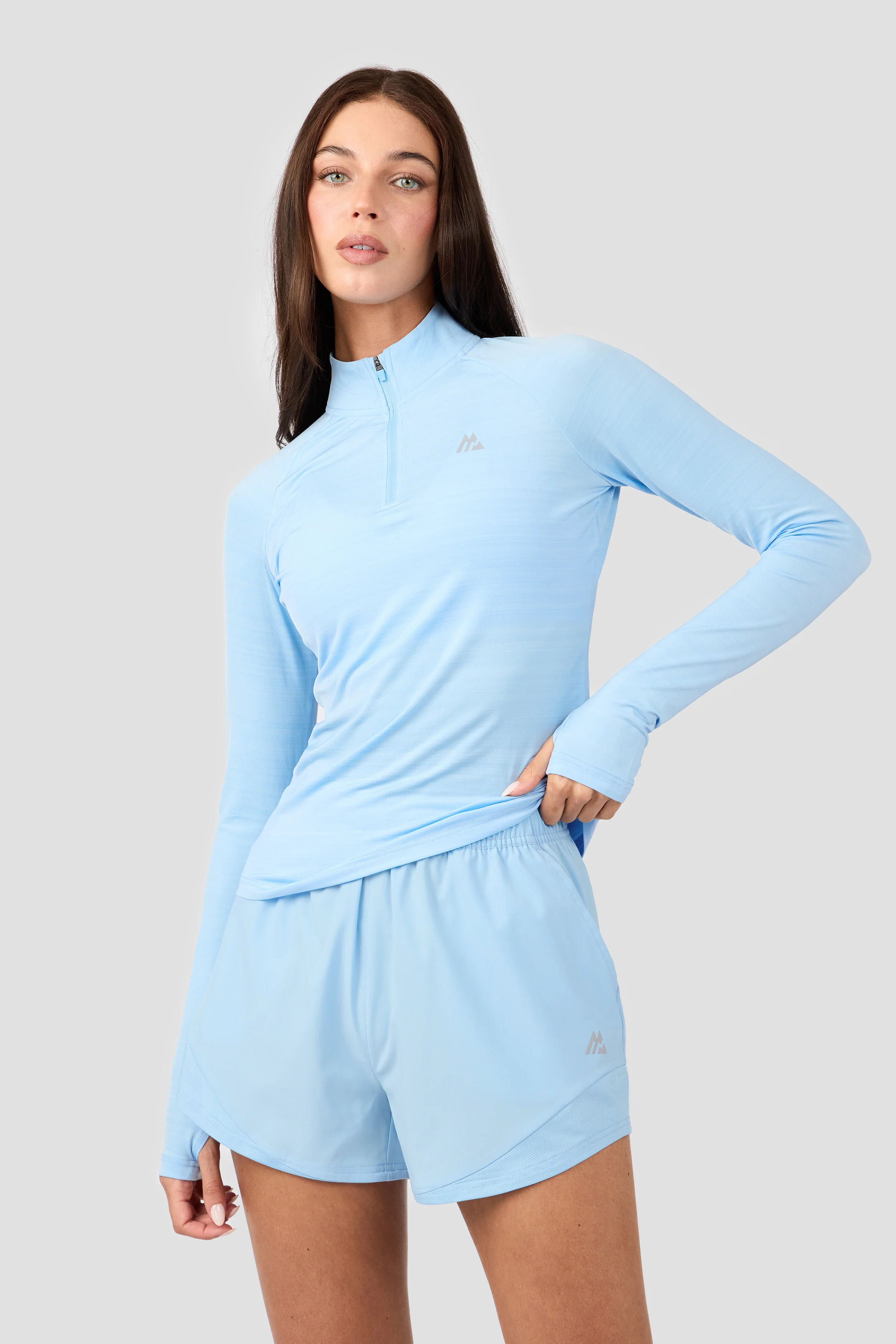 Breathe 1/4 Zip - Blissful Blue