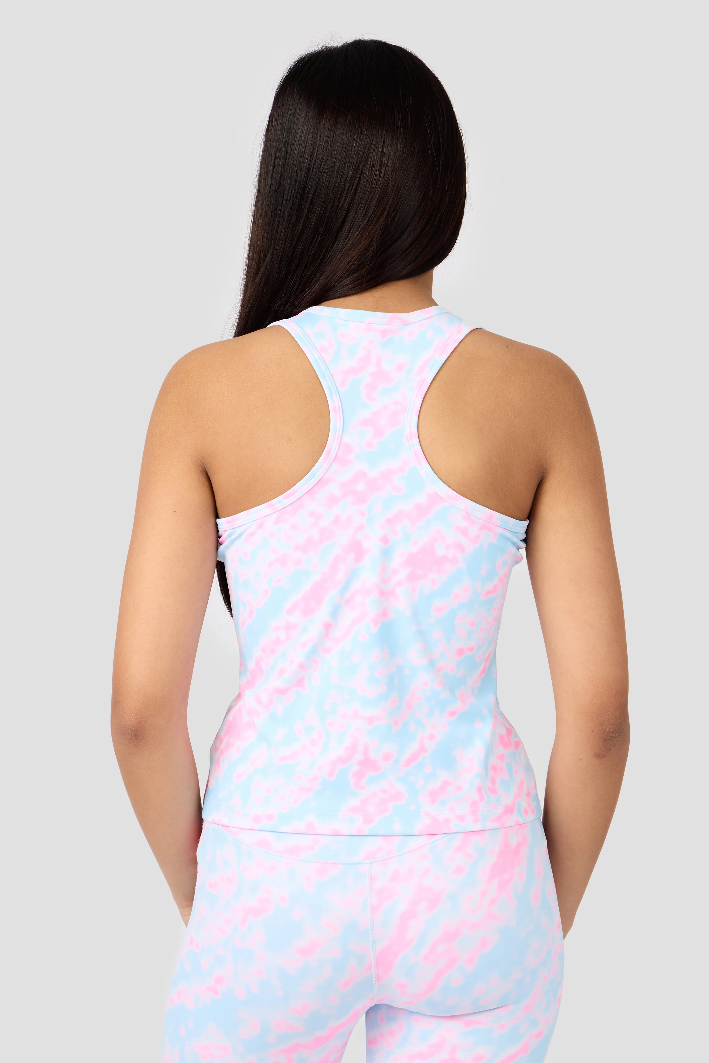 Girls Celeste Tank - Misty Blue/Candy Floss/White - Image 2