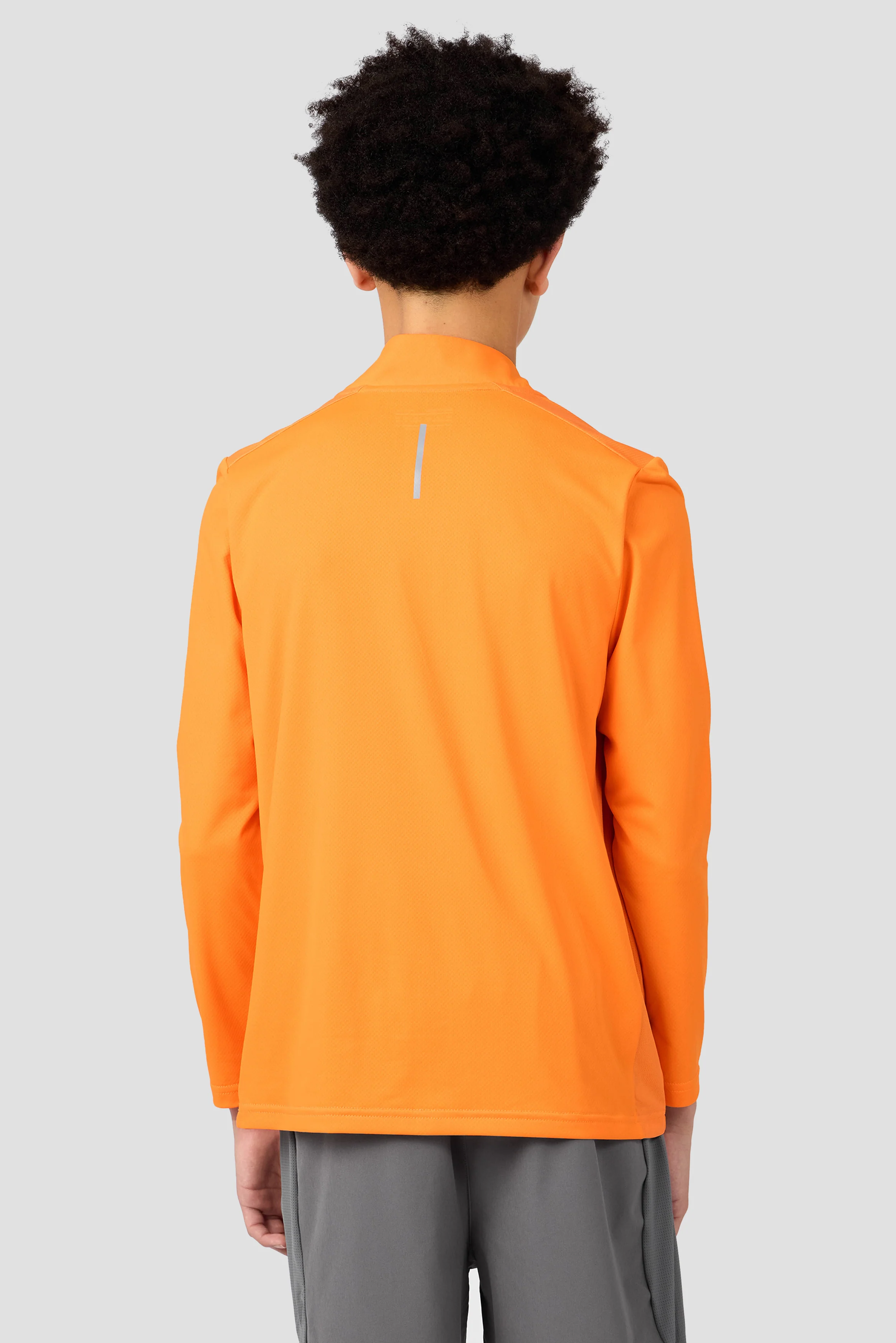 Boys Delta 1/4 Zip - Tangerine Glow - Image 2
