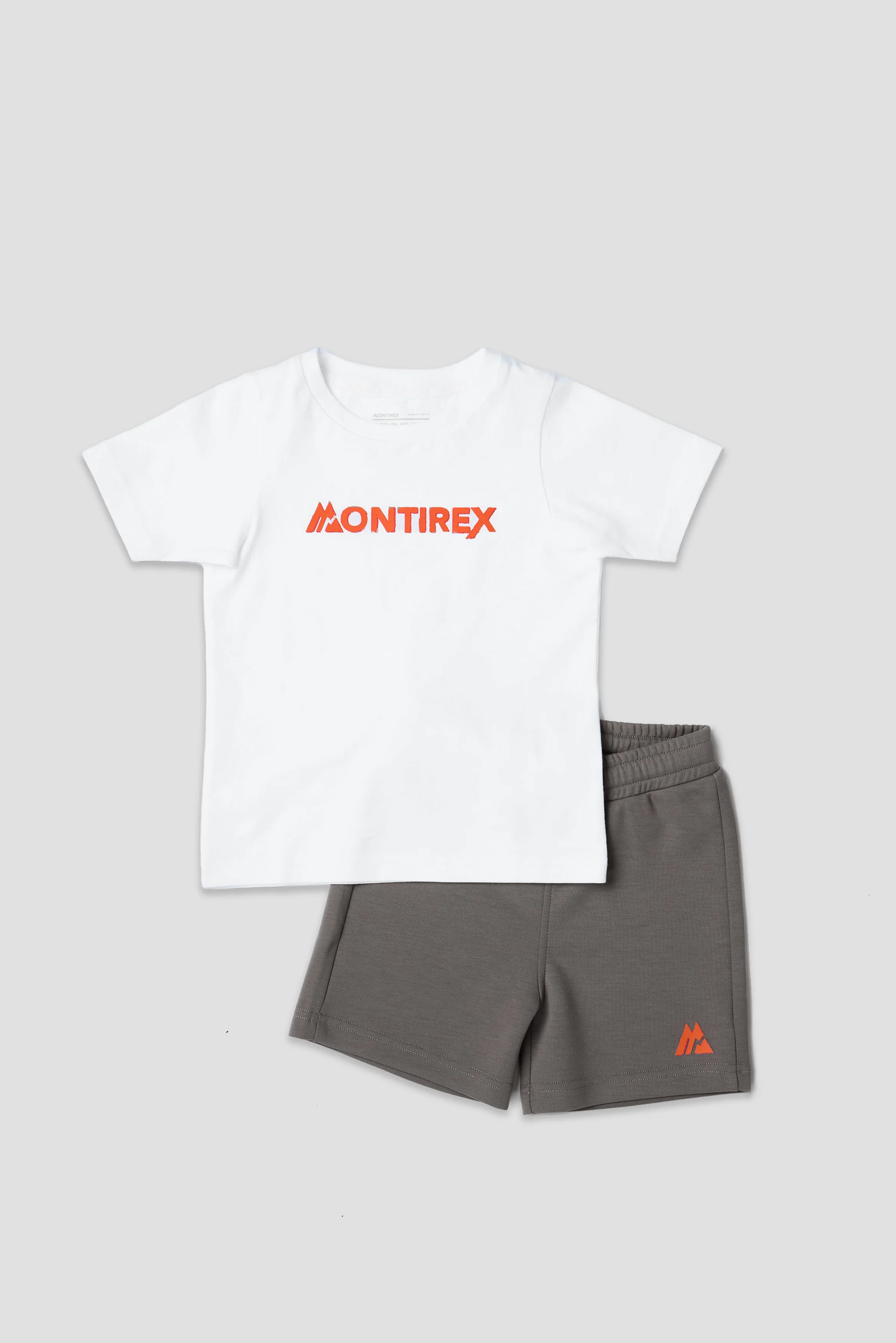 Infant Boys Explore T-Shirt/Short Set - White/Cement Grey - Image 4