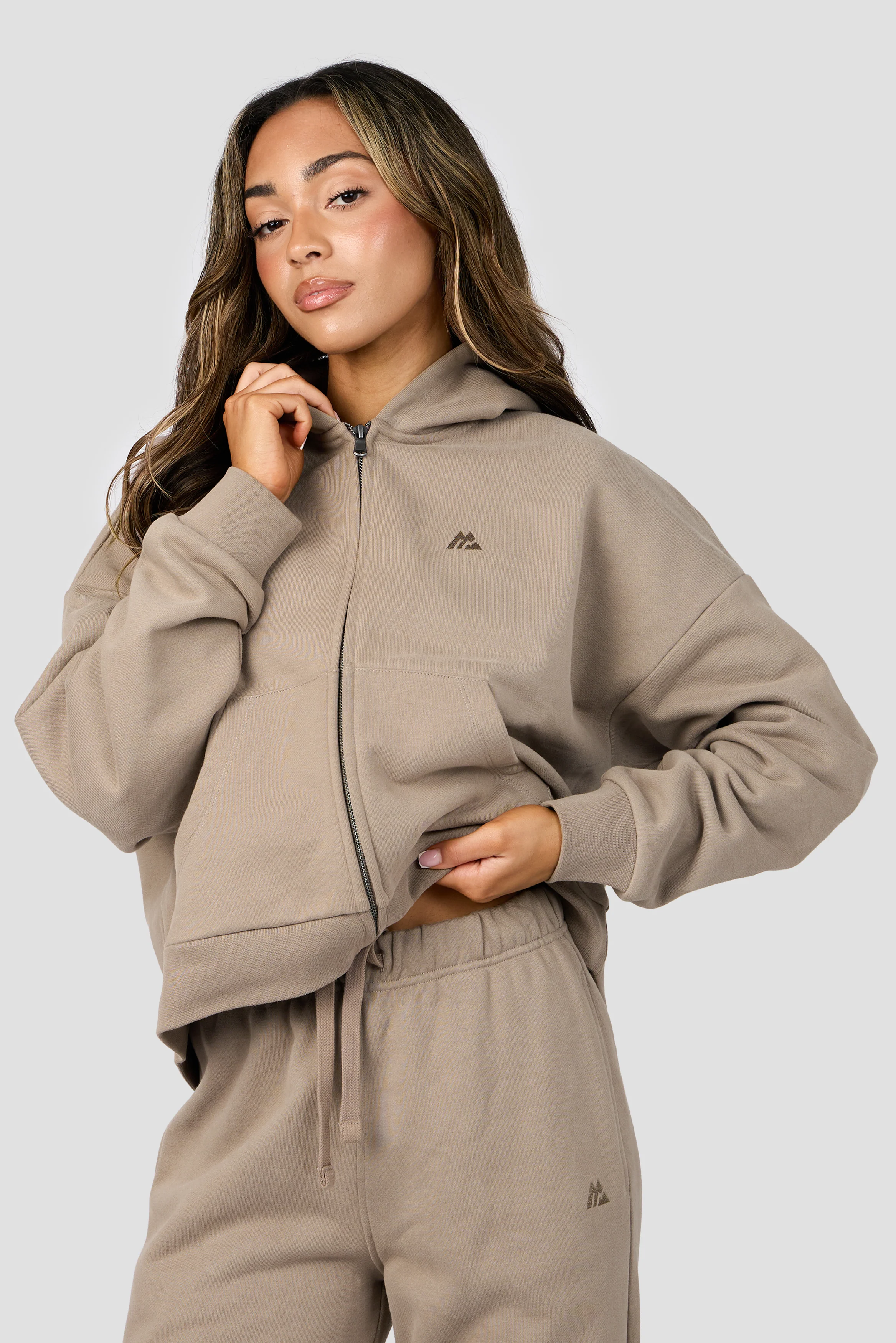 Form Full Zip Hood - Praline