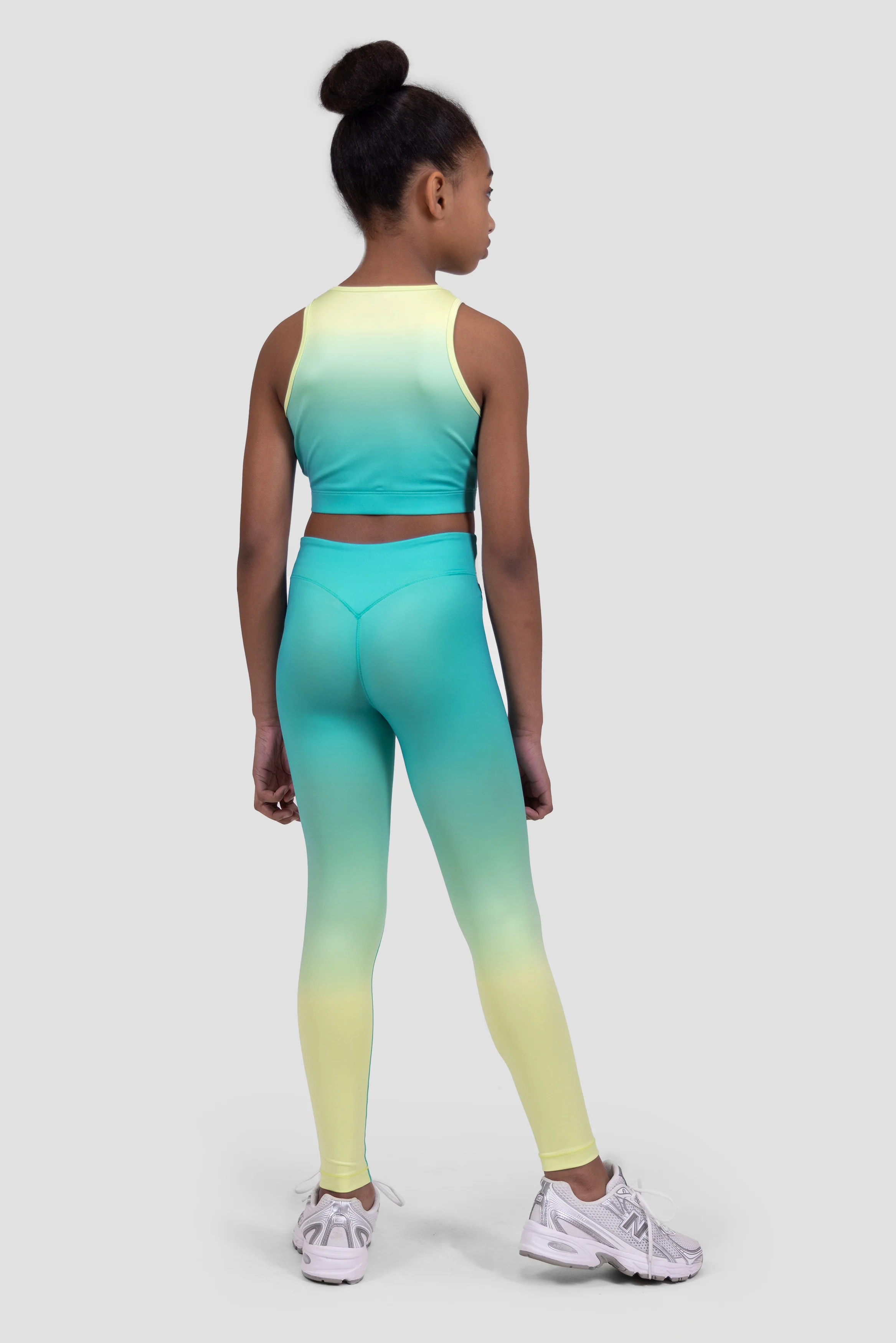 Girls Glow Vest - Persian Green/Citrus - Image 4