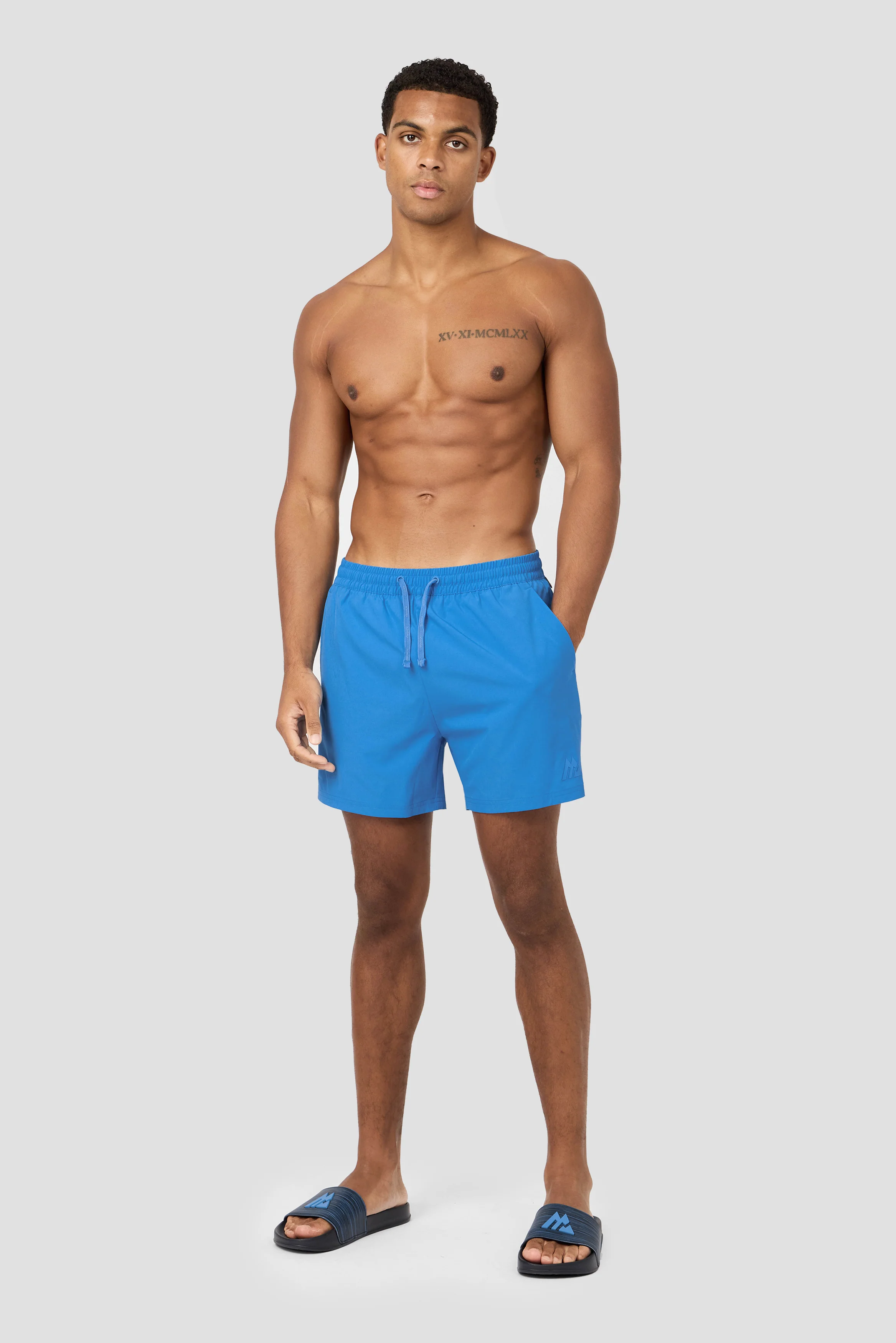 Monogram Swim Short - Celestial Blue - Image 3