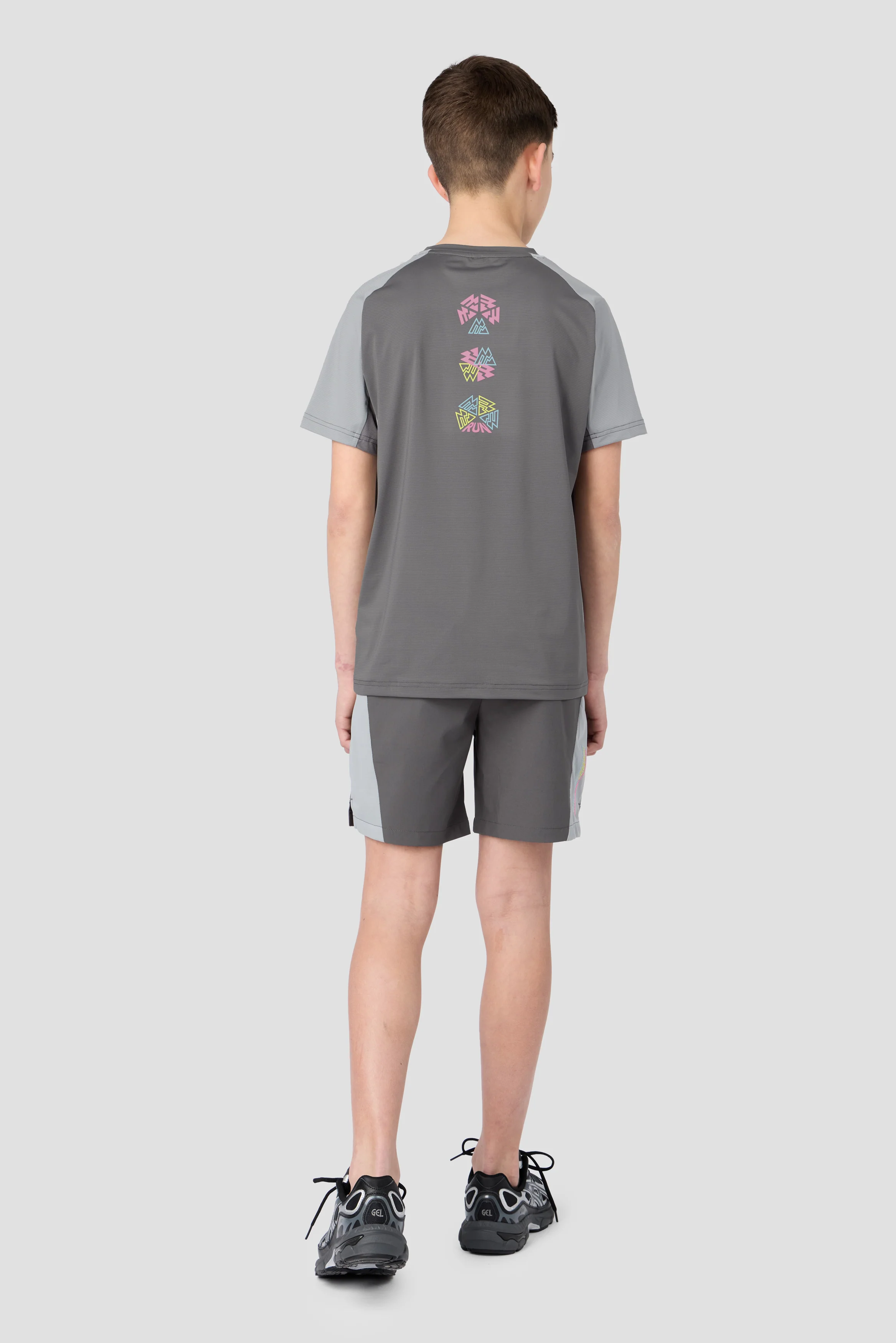 Boys MTX Run Turbo Short - Cement Grey/Platinum Grey - Image 4
