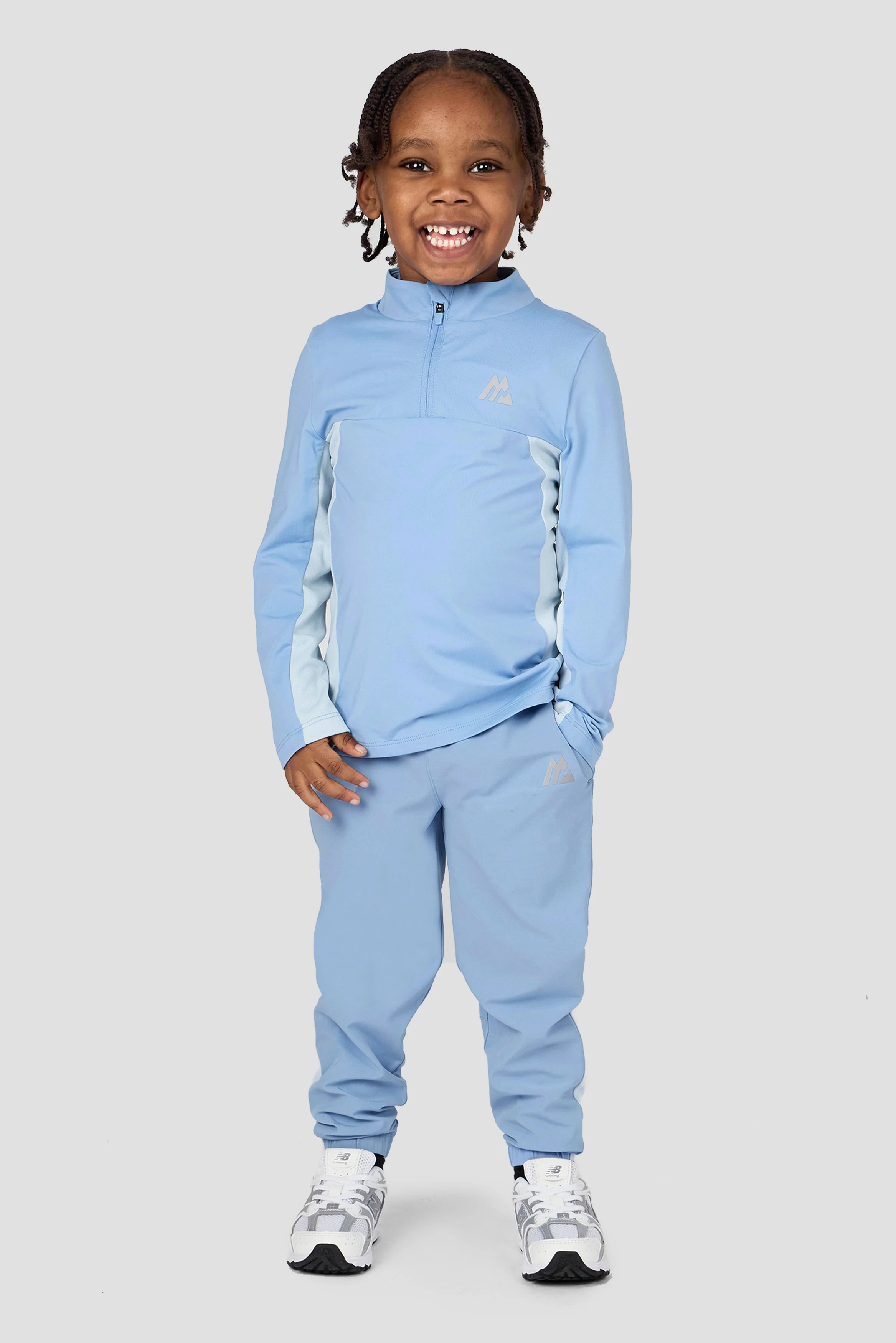 Infant Boys Peak 2.0 1/4 Zip/Pant Set - Cloudy Blue/Summer Mist