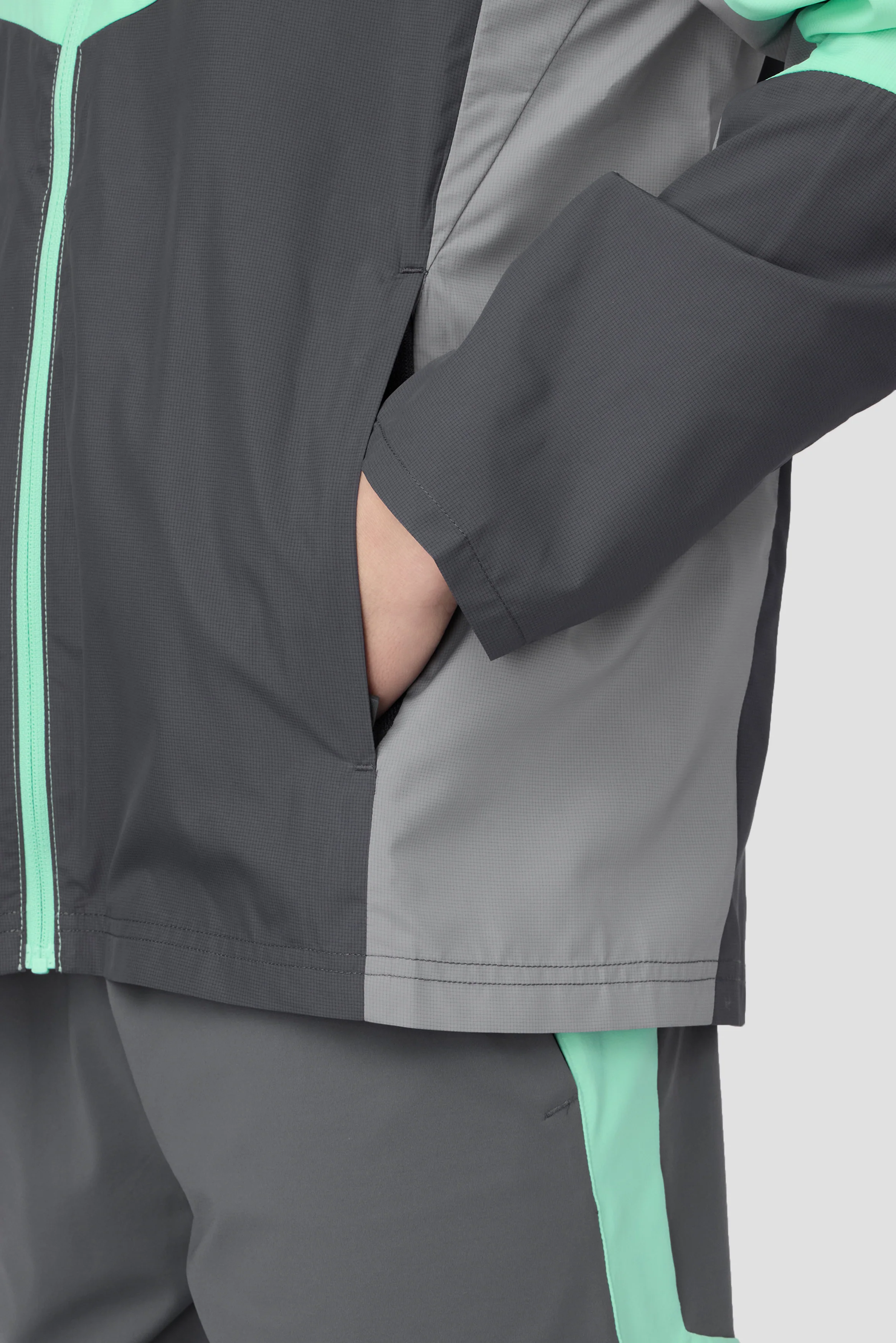Boys Spectra Windbreaker - Duck Egg/Slate Grey/Platinum Grey - Image 4