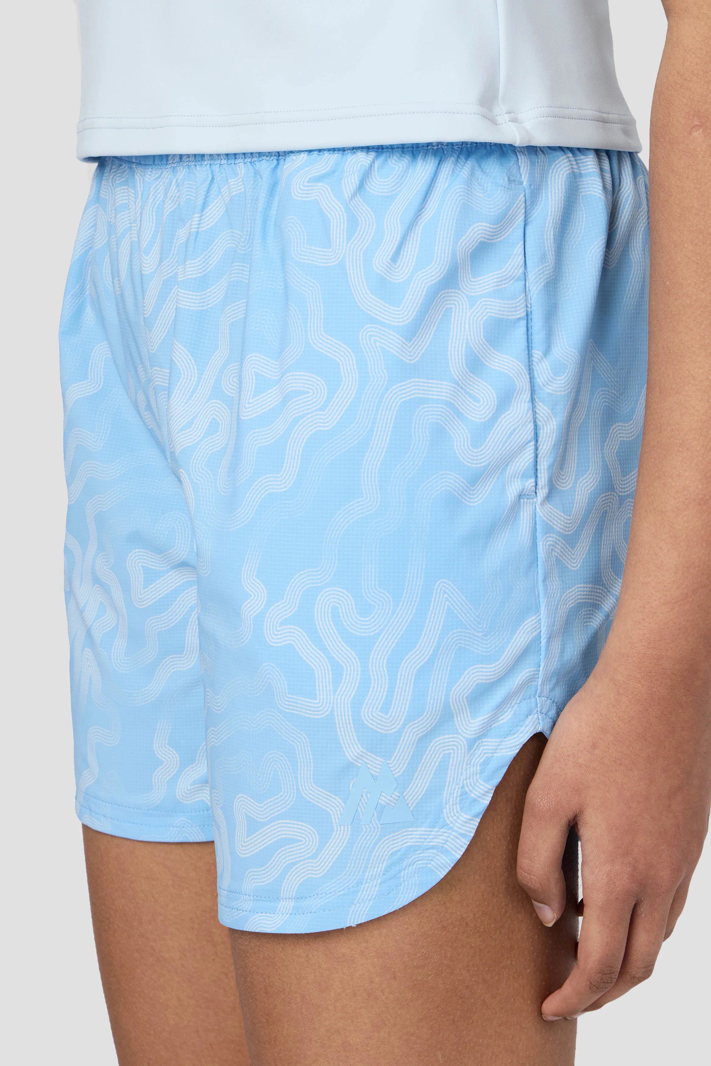 Girls Spin Short - Misty Blue/Seashell Blue - Image 5