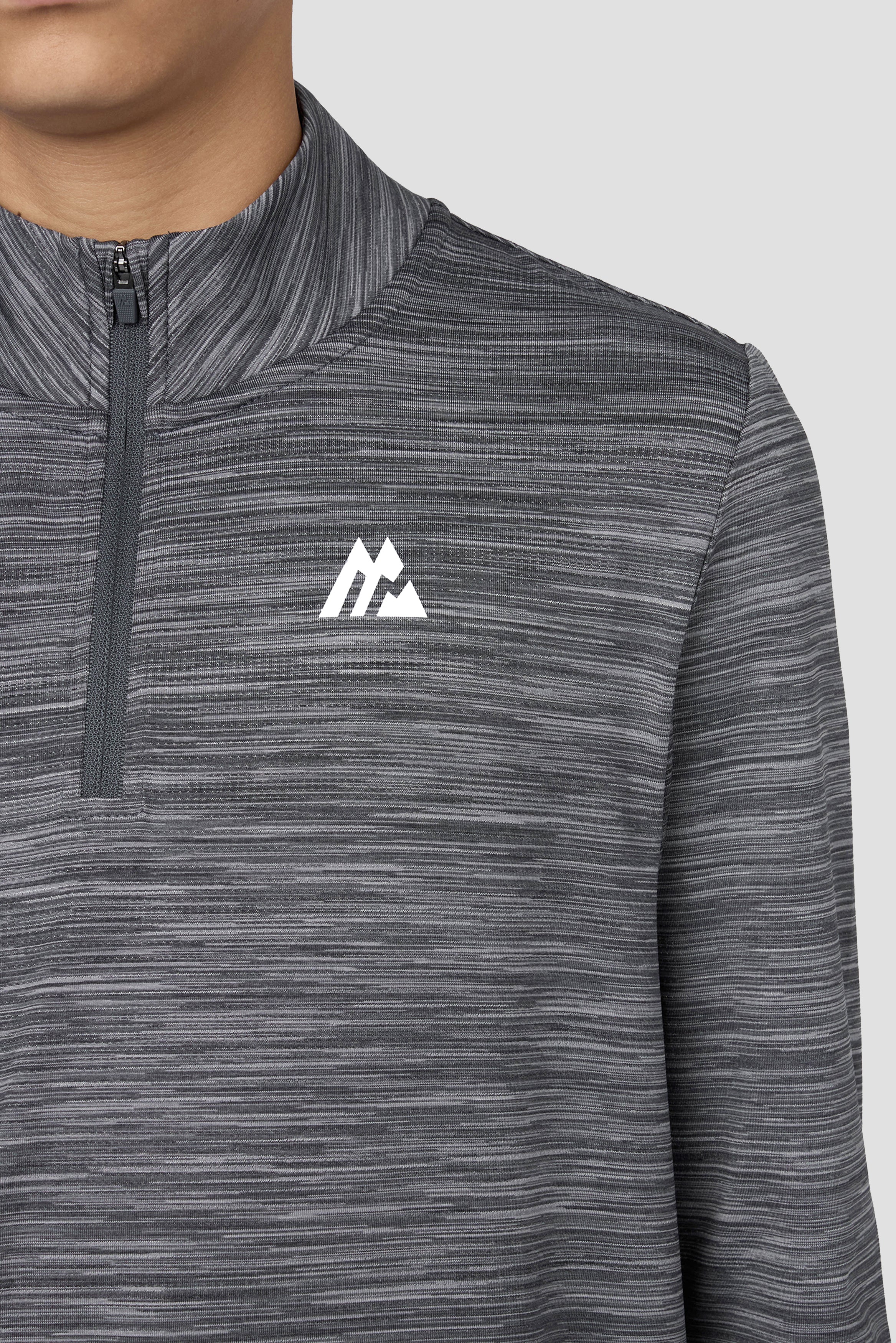 Boys Trail 1/4 Zip - Slate Grey Multi - Image 3