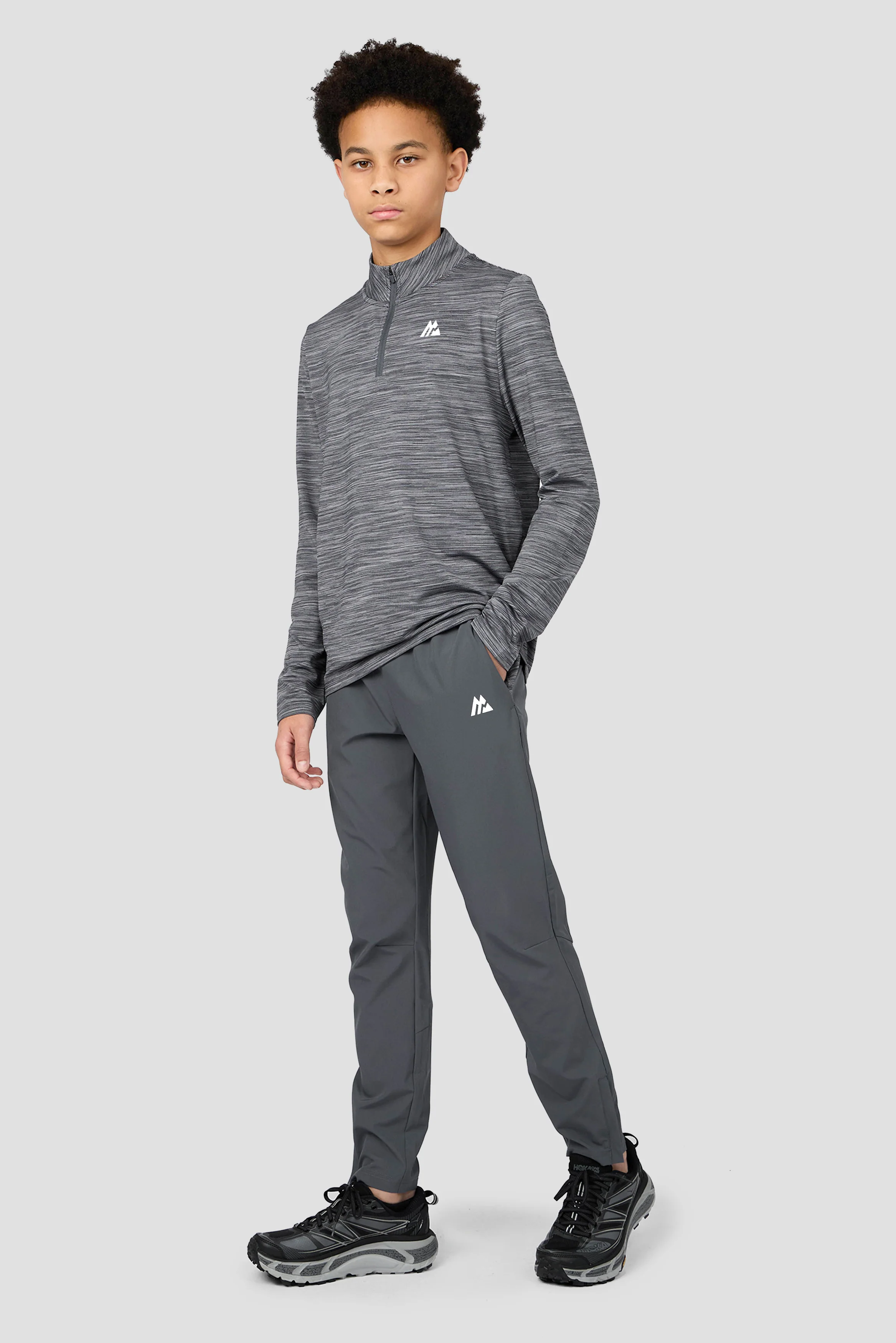 Boys Trail 1/4 Zip - Slate Grey Multi - Image 4