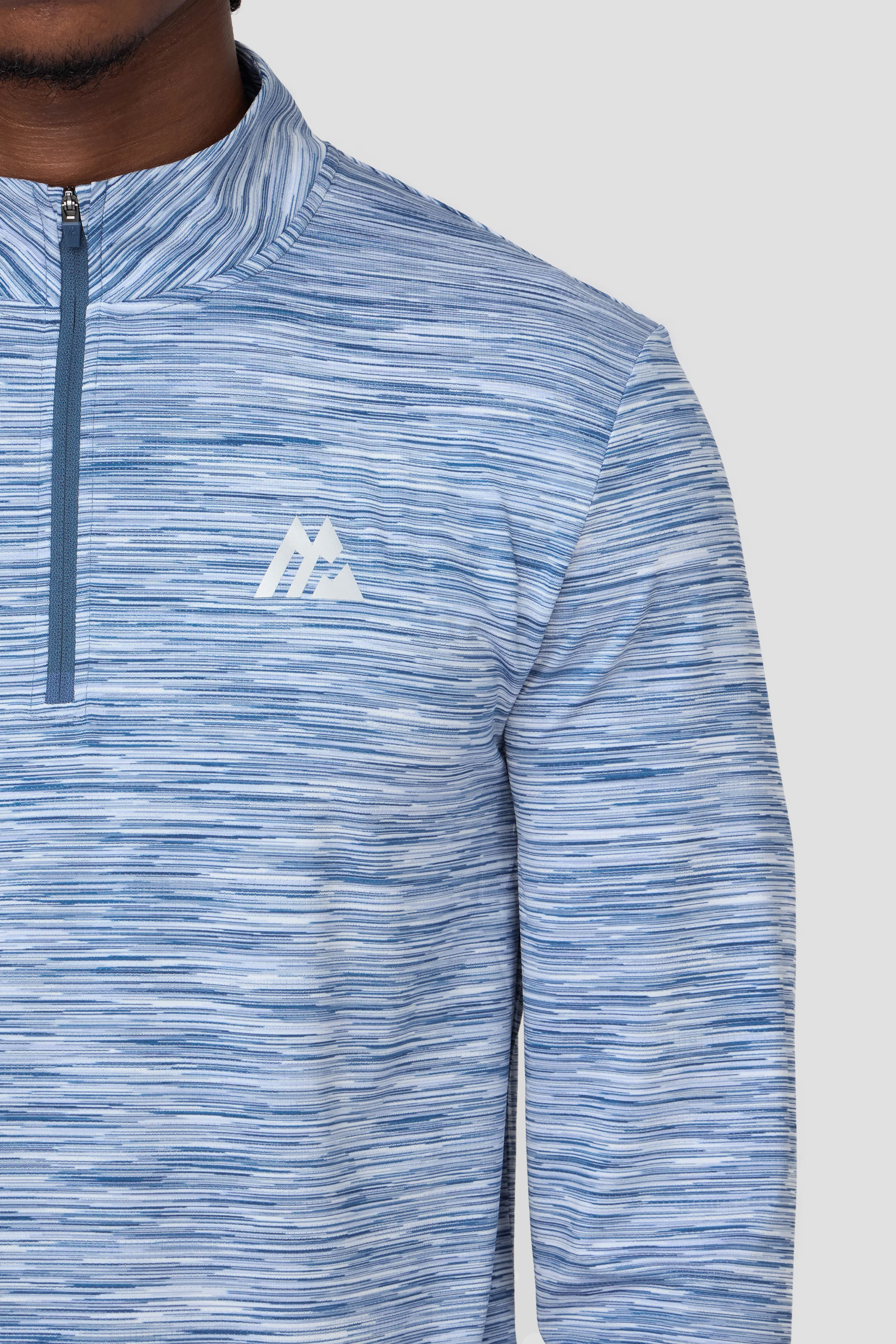 Trail 1/4 Zip - Light Blue Multi - Image 3
