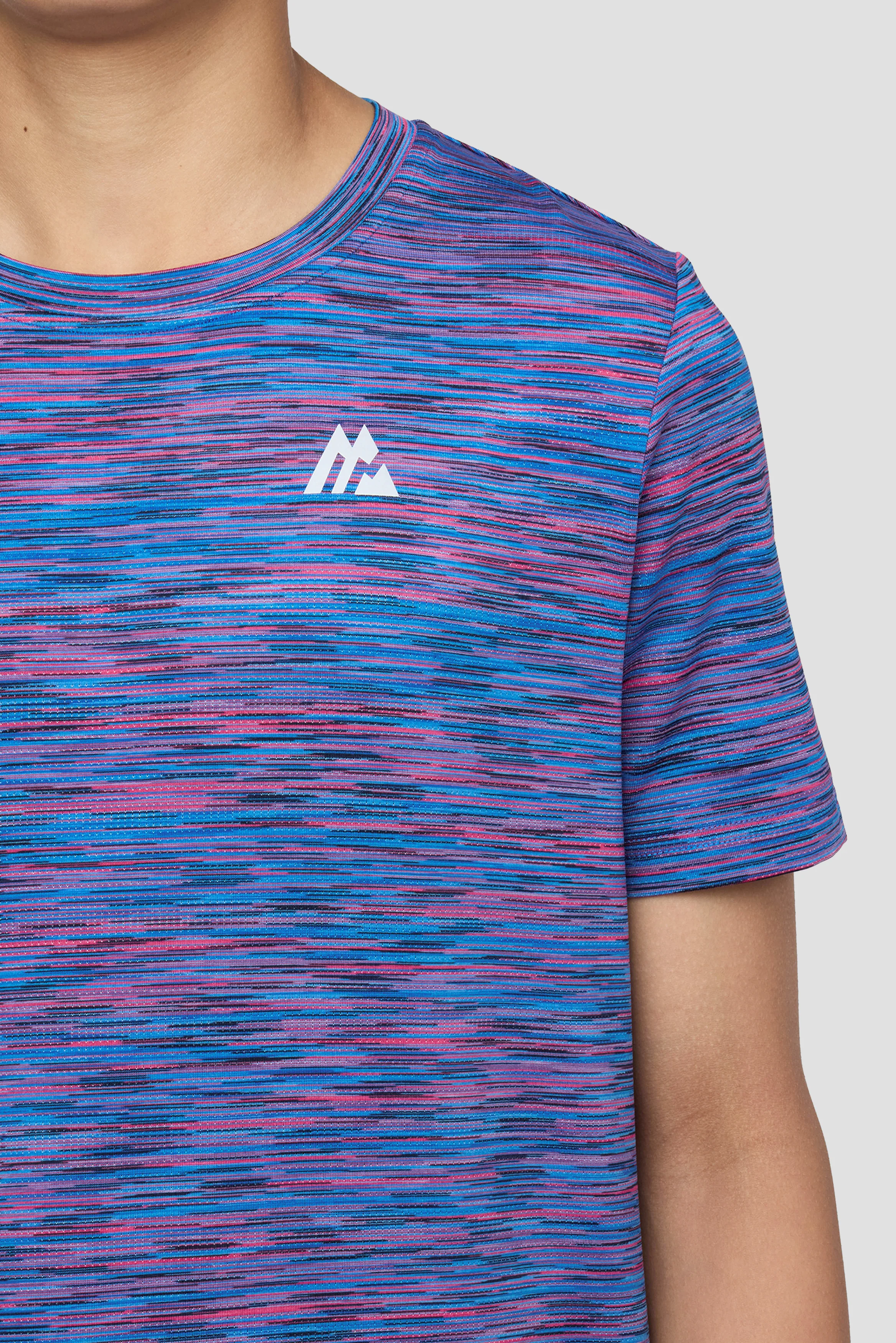Boys Trail T-Shirt  - Blue/Navy/Pink - Image 3