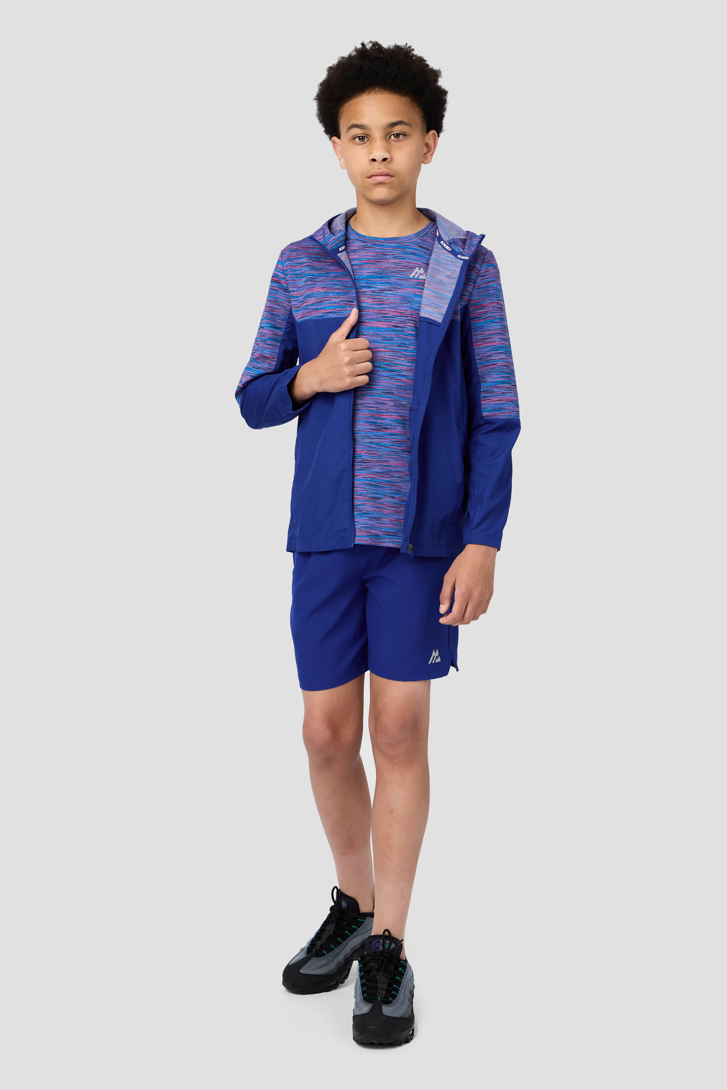 Boys Trail T-Shirt  - Blue/Navy/Pink - Image 4