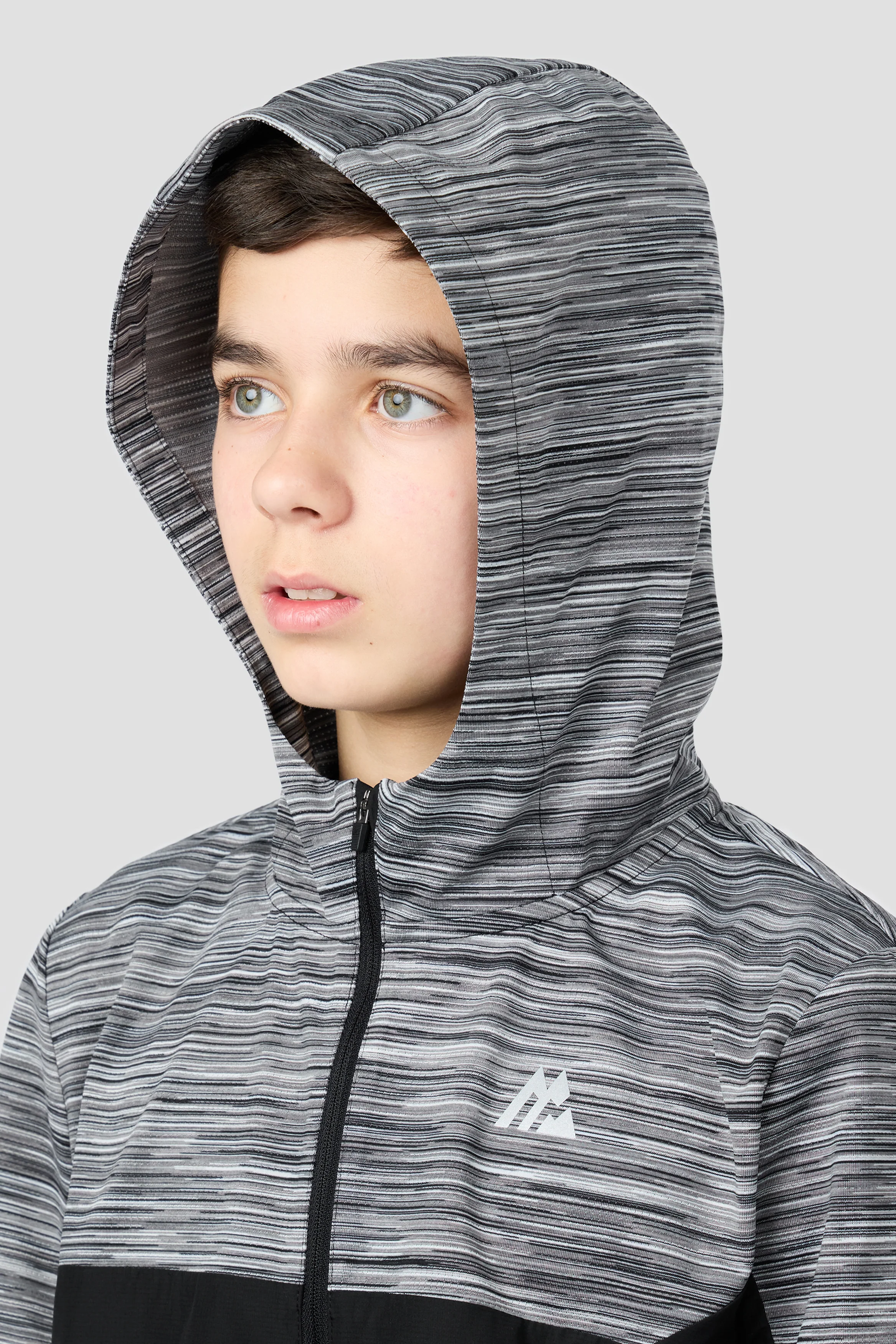 Boys Trail 2.0 Windbreaker - Black/Grey/White - Image 5