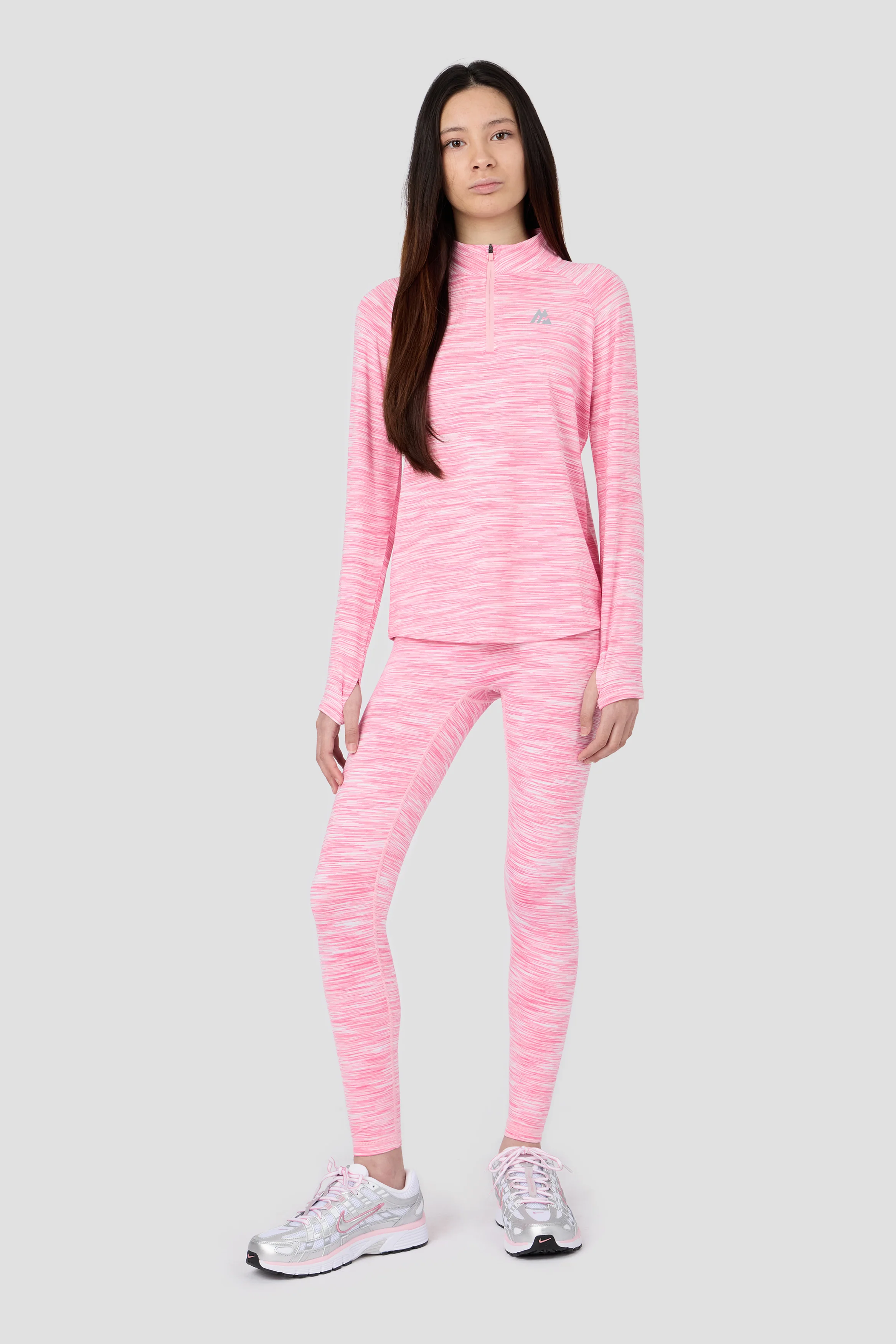 Girls Trail Icon Legging - Pink Blossom Multi - Image 3