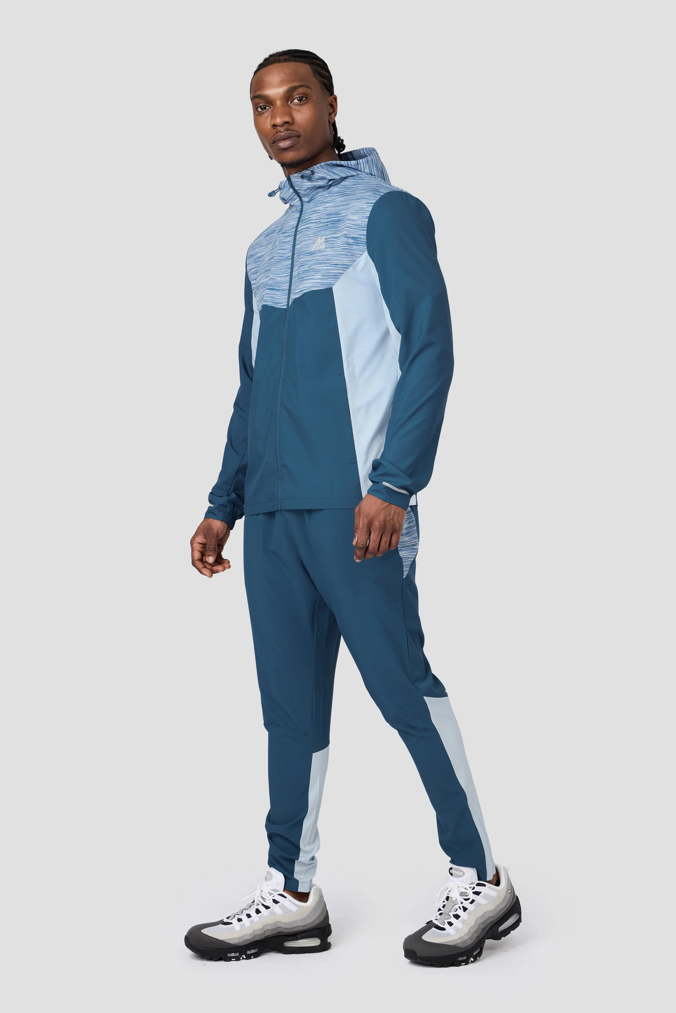 Trail Panel Running Pant - Blue/Light Blue Multi - Image 3