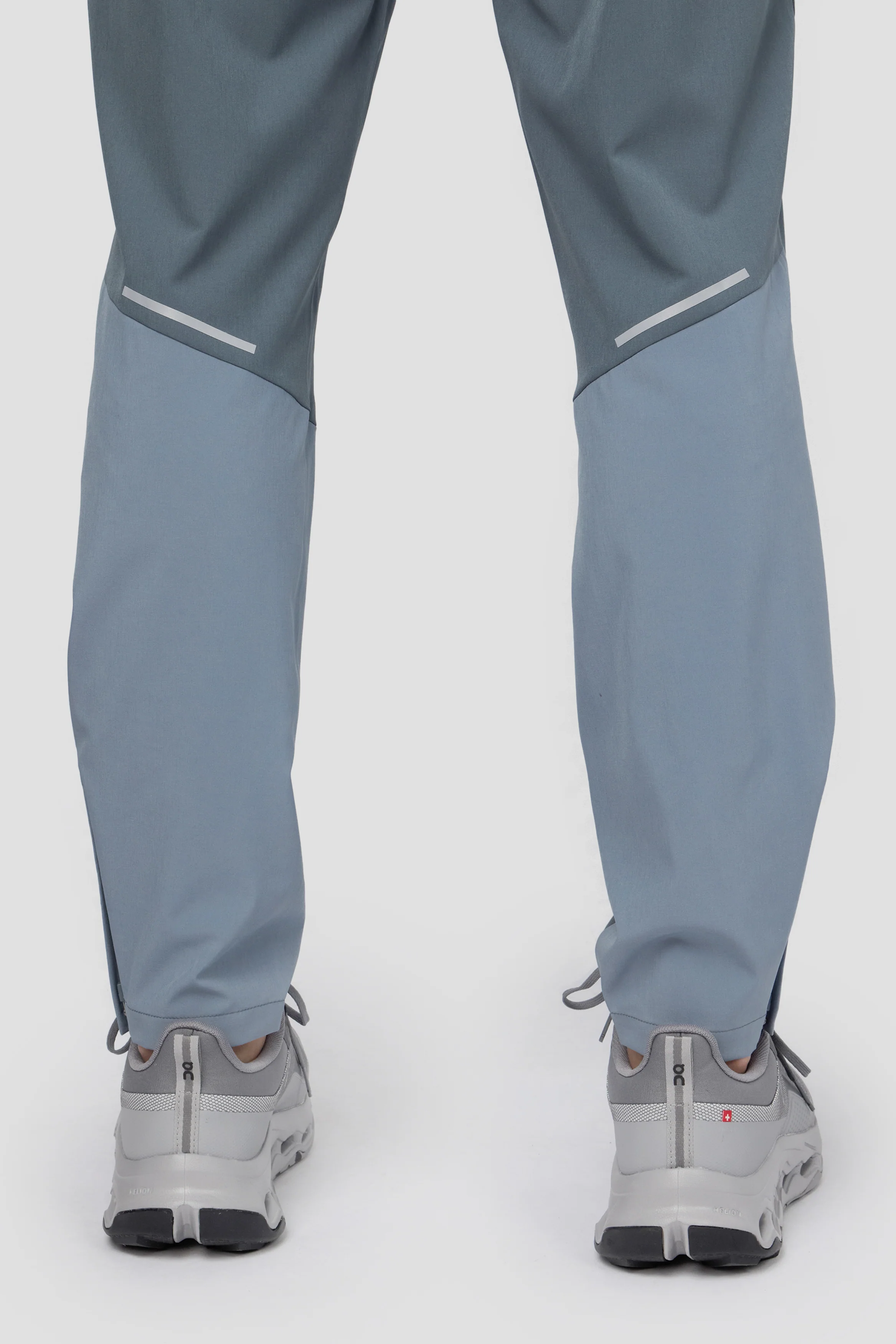 Trail Panel Running Pant - Grey/Green/White - Image 6
