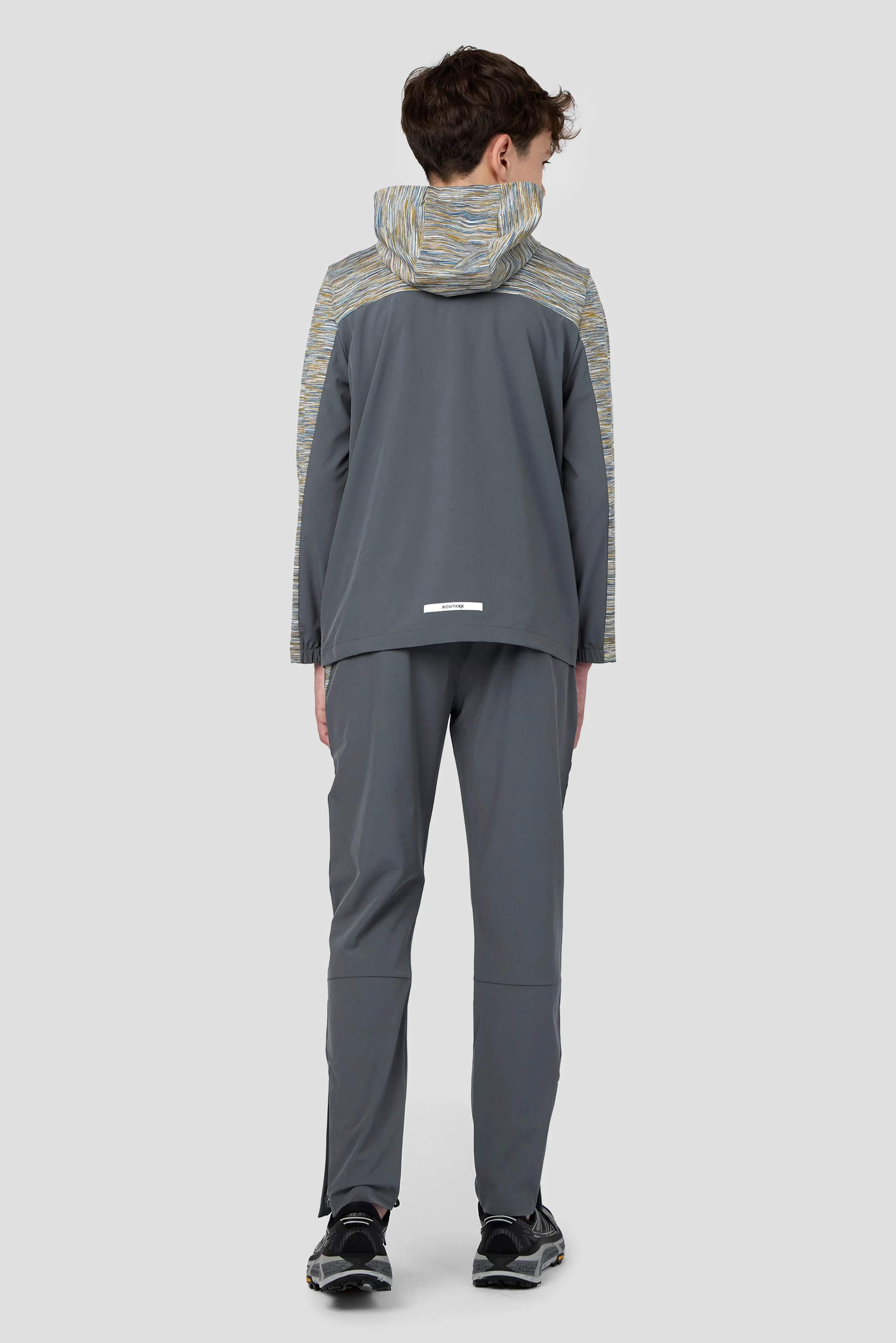 Boys Trail Woven Pant - Grey/Blue/Orange - Image 6