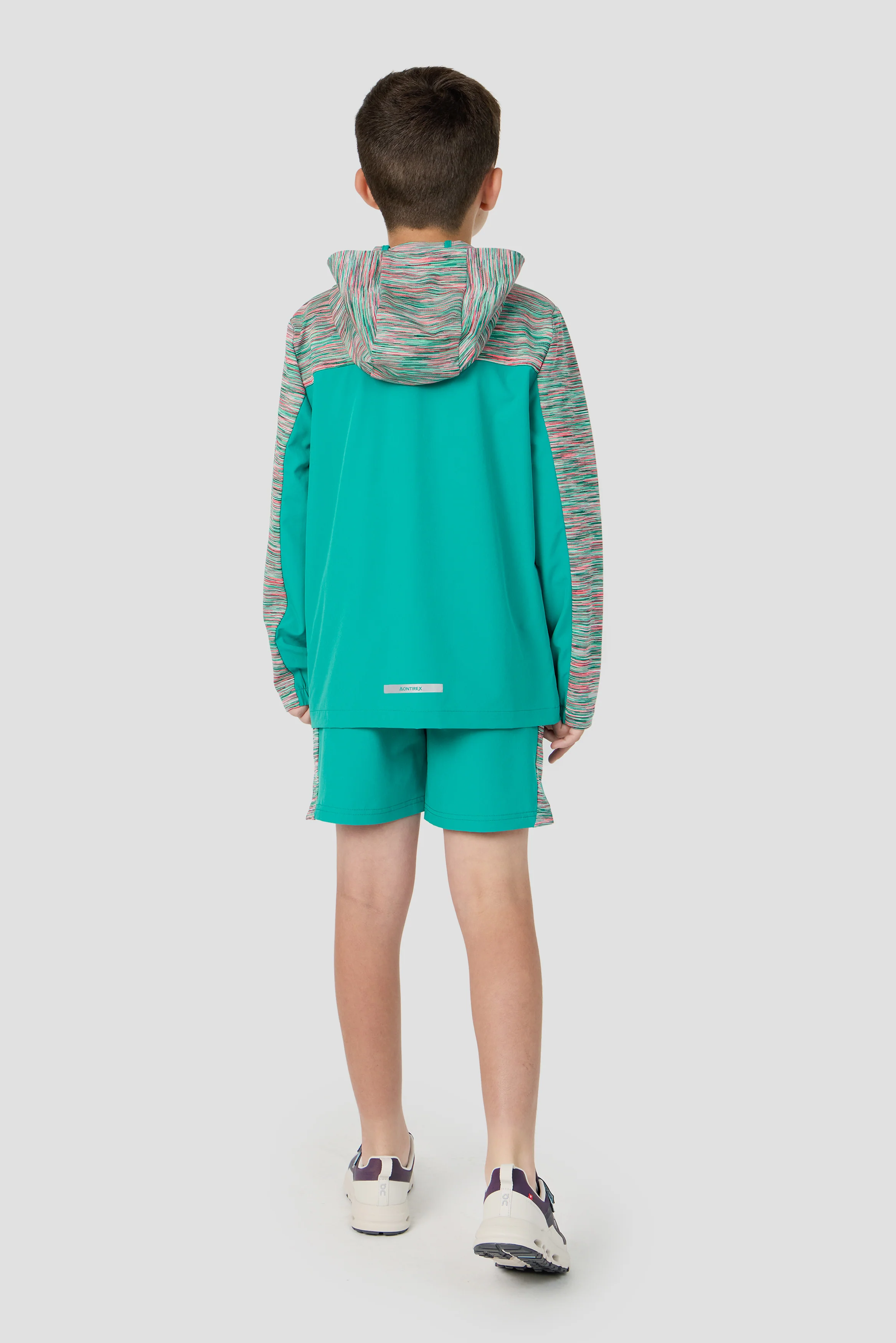 Boys Trail Windbreaker - Teal/Pink/White - Image 4
