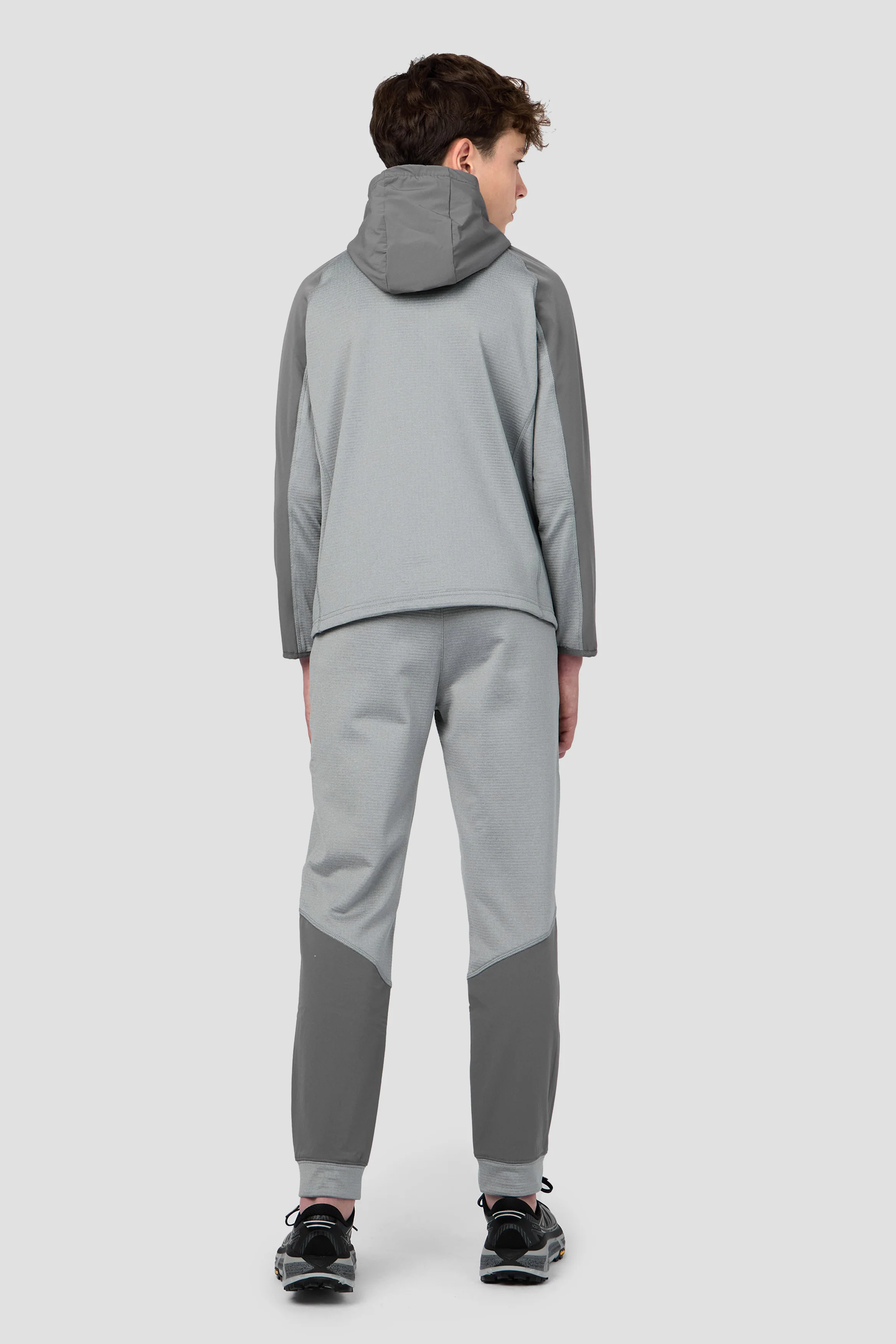 Boys Valen Hood - Platinum Grey Marl/Cement Grey - Image 3