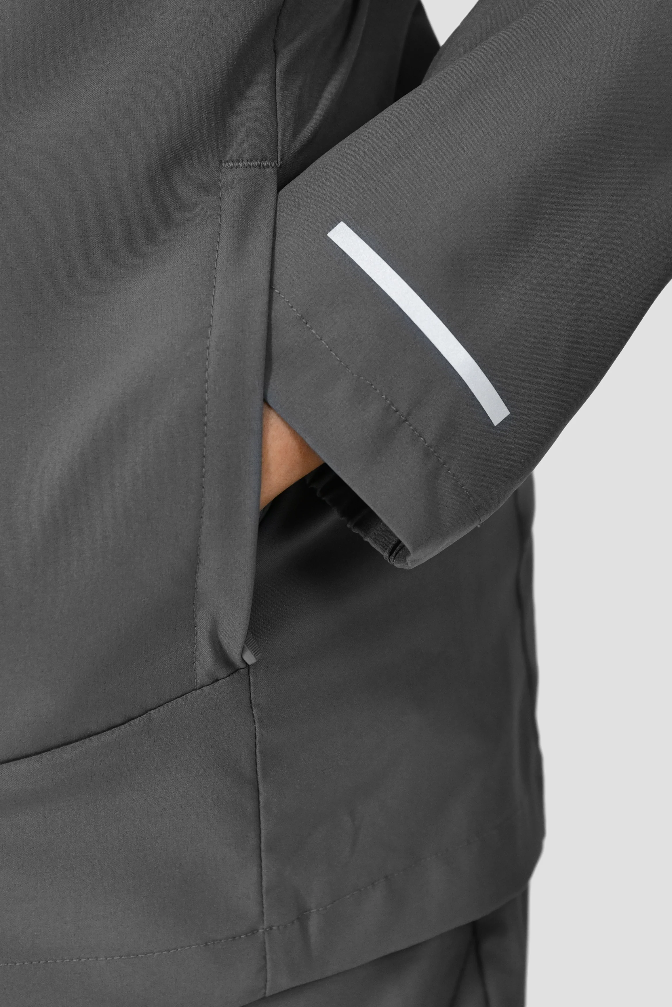 Boys Velocity Jacket - Cement Grey - Image 5