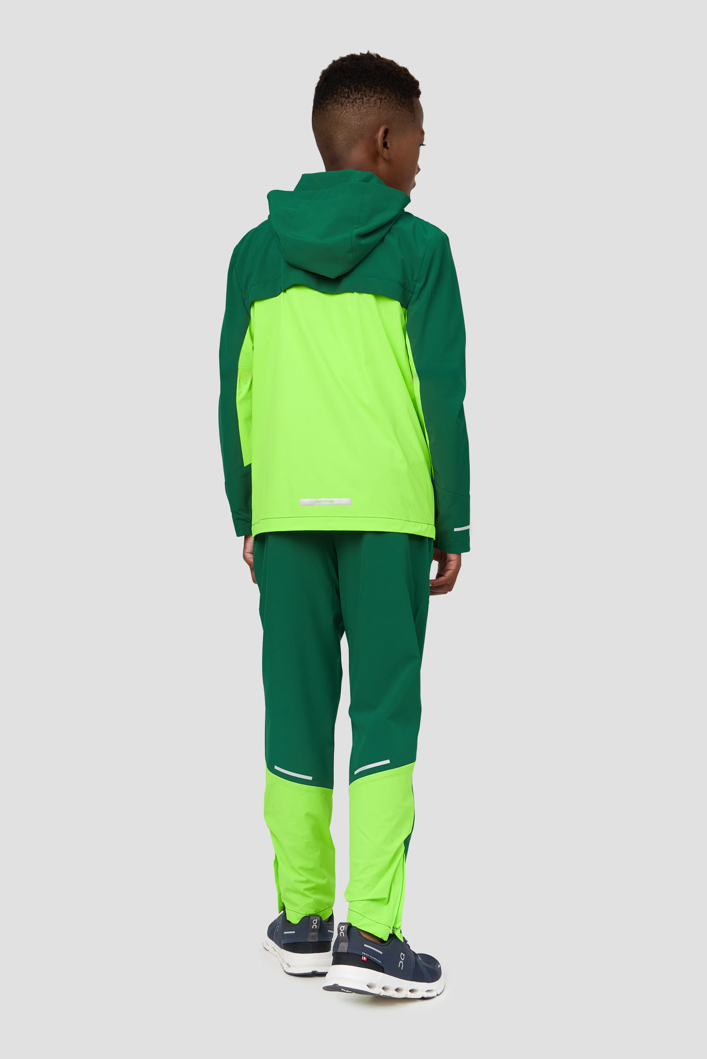 Boys Vortex Pant - Sherwood/Neon Green - Image 4